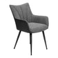 Fairmont Black Leather-Look Dining Chair (Set of 2) | Ortholuxe Home - Photo 2