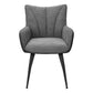 Fairmont Black Leather-Look Dining Chair (Set of 2) | Ortholuxe Home - Photo 3