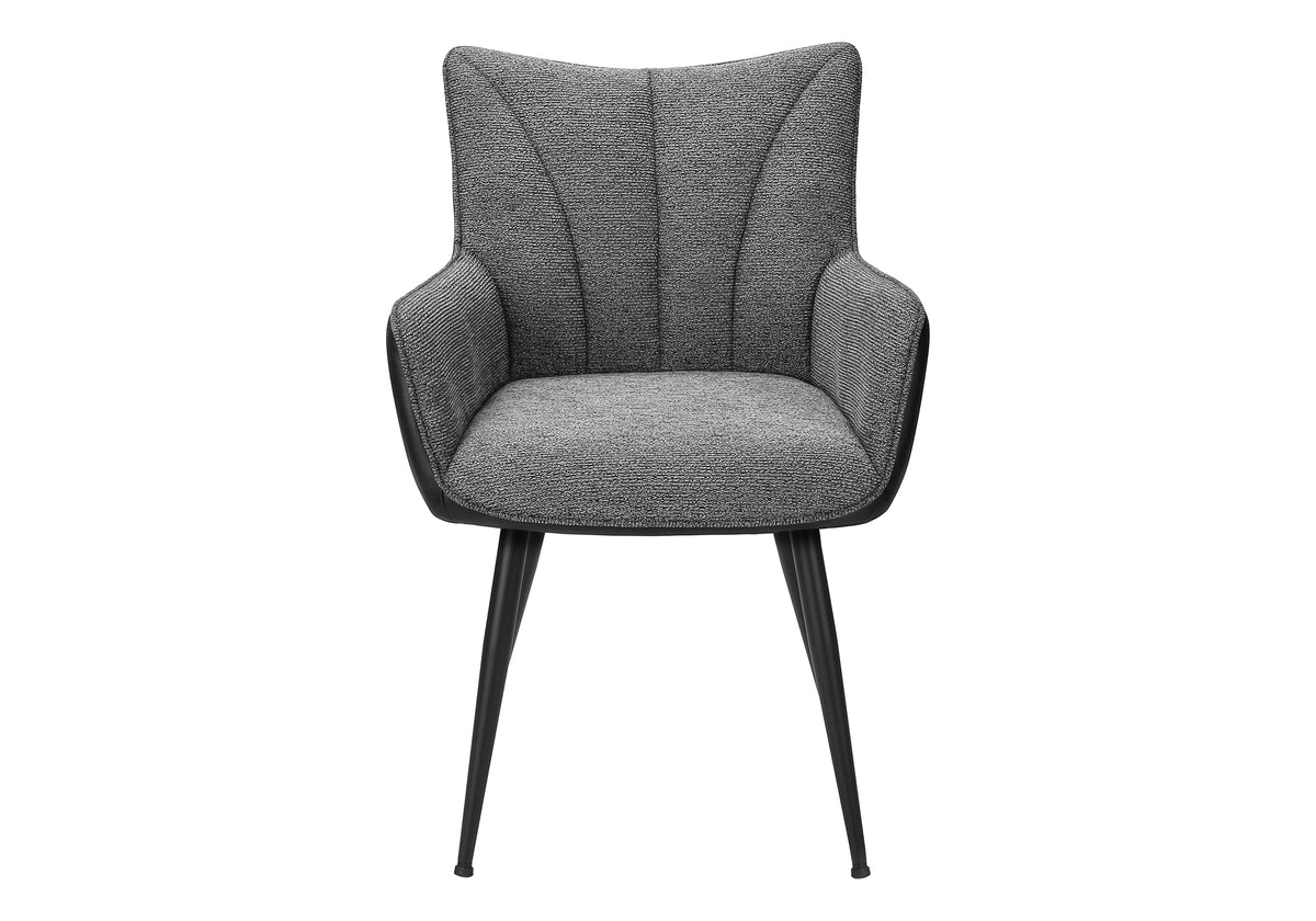Fairmont Black Leather-Look Dining Chair (Set of 2) | Ortholuxe Home - Photo 3
