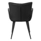 Fairmont Black Leather-Look Dining Chair (Set of 2) | Ortholuxe Home - Photo 5