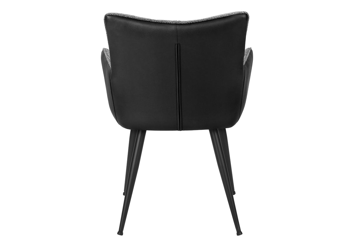 Fairmont Black Leather-Look Dining Chair (Set of 2) | Ortholuxe Home - Photo 5