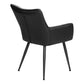 Fairmont Black Leather-Look Dining Chair (Set of 2) | Ortholuxe Home - Photo 6