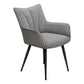 Fairmont Grey Leather-Look Dining Chair (Set of 2) | Ortholuxe Home - Photo 2