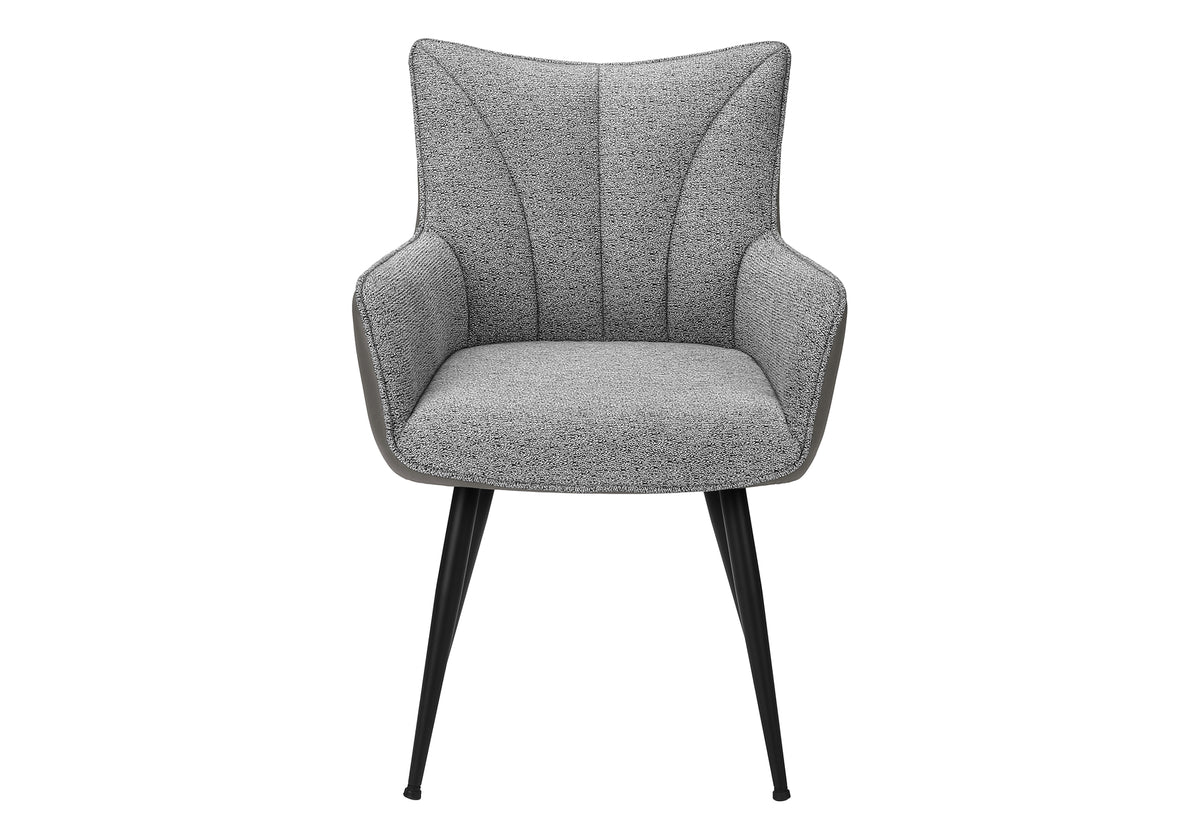 Fairmont Grey Leather-Look Dining Chair (Set of 2) | Ortholuxe Home - Photo 3