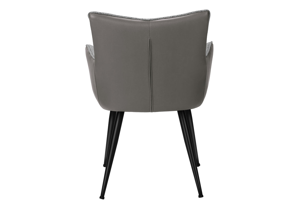 Fairmont Grey Leather-Look Dining Chair (Set of 2) | Ortholuxe Home - Photo 5