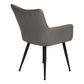 Fairmont Grey Leather-Look Dining Chair (Set of 2) | Ortholuxe Home - Photo 6