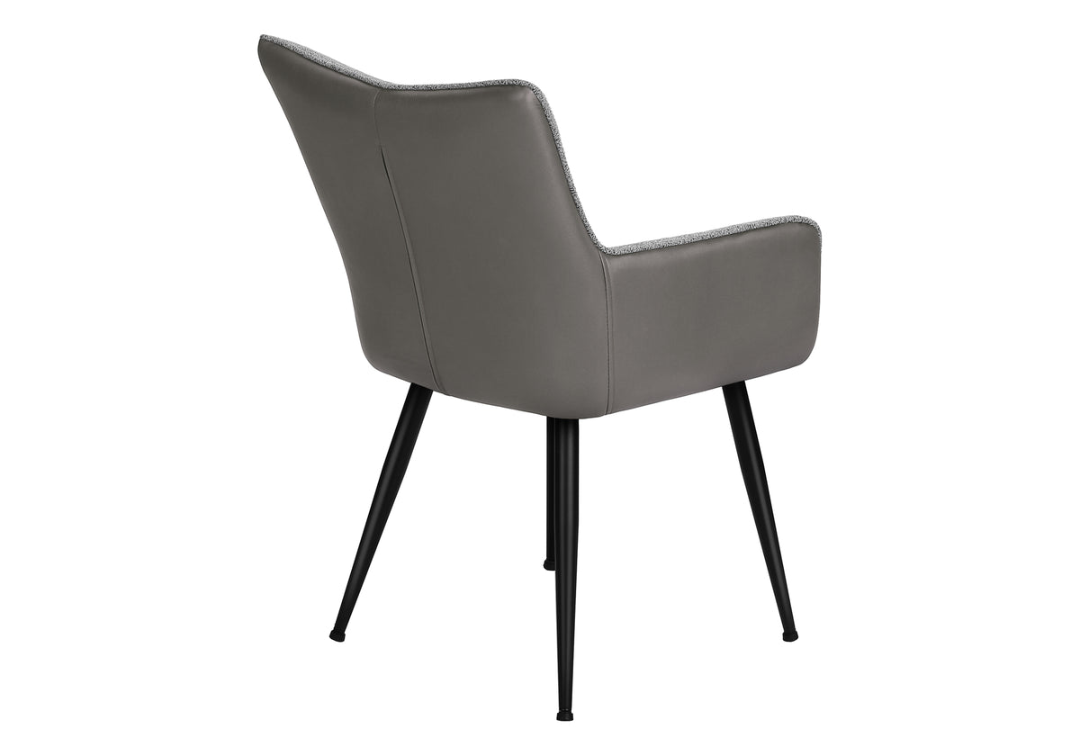 Fairmont Grey Leather-Look Dining Chair (Set of 2) | Ortholuxe Home - Photo 6