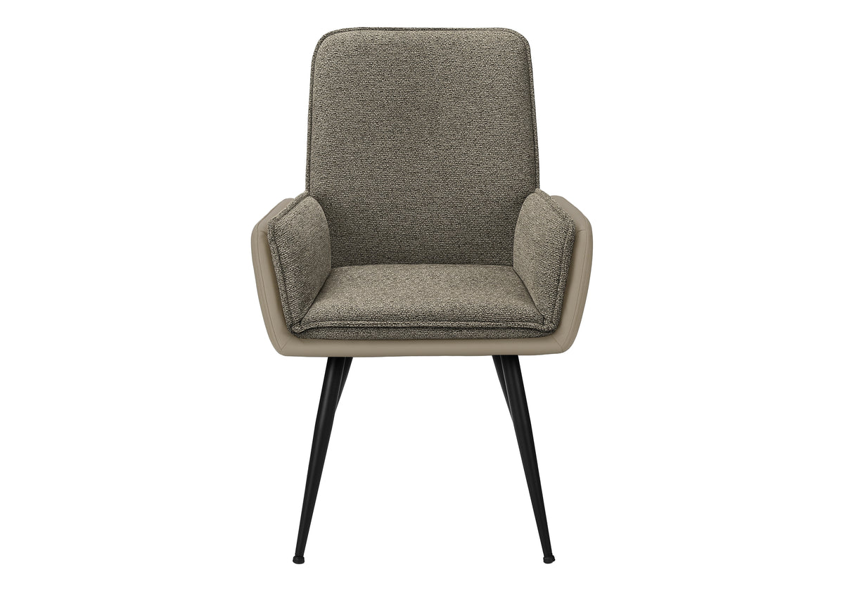Garnet Taupe Leather-Look Dining Chair (Set of 2) | Ortholuxe Home - Photo 3