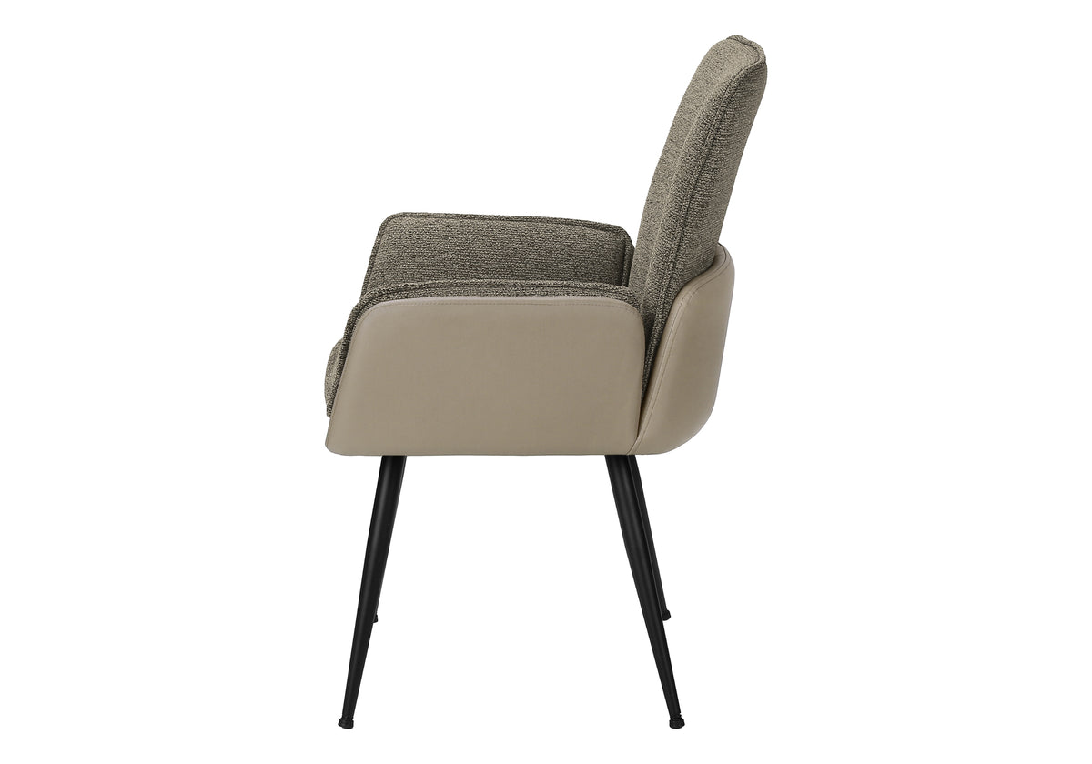 Garnet Taupe Leather-Look Dining Chair (Set of 2) | Ortholuxe Home - Photo 4