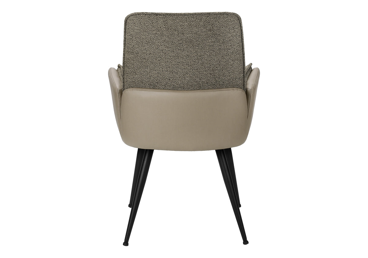 Garnet Taupe Leather-Look Dining Chair (Set of 2) | Ortholuxe Home - Photo 5