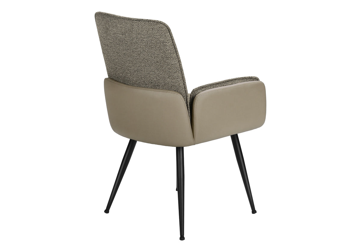 Garnet Taupe Leather-Look Dining Chair (Set of 2) | Ortholuxe Home - Photo 6