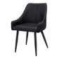 Garnet Black Leather-Look Dining Chair (Set of 2) | Ortholuxe Home - Photo 2