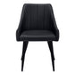 Garnet Black Leather-Look Dining Chair (Set of 2) | Ortholuxe Home - Photo 3