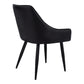 Garnet Black Leather-Look Dining Chair (Set of 2) | Ortholuxe Home - Photo 4