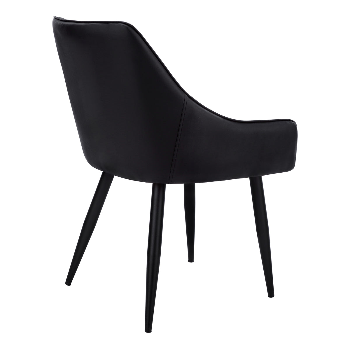 Garnet Black Leather-Look Dining Chair (Set of 2) | Ortholuxe Home - Photo 4