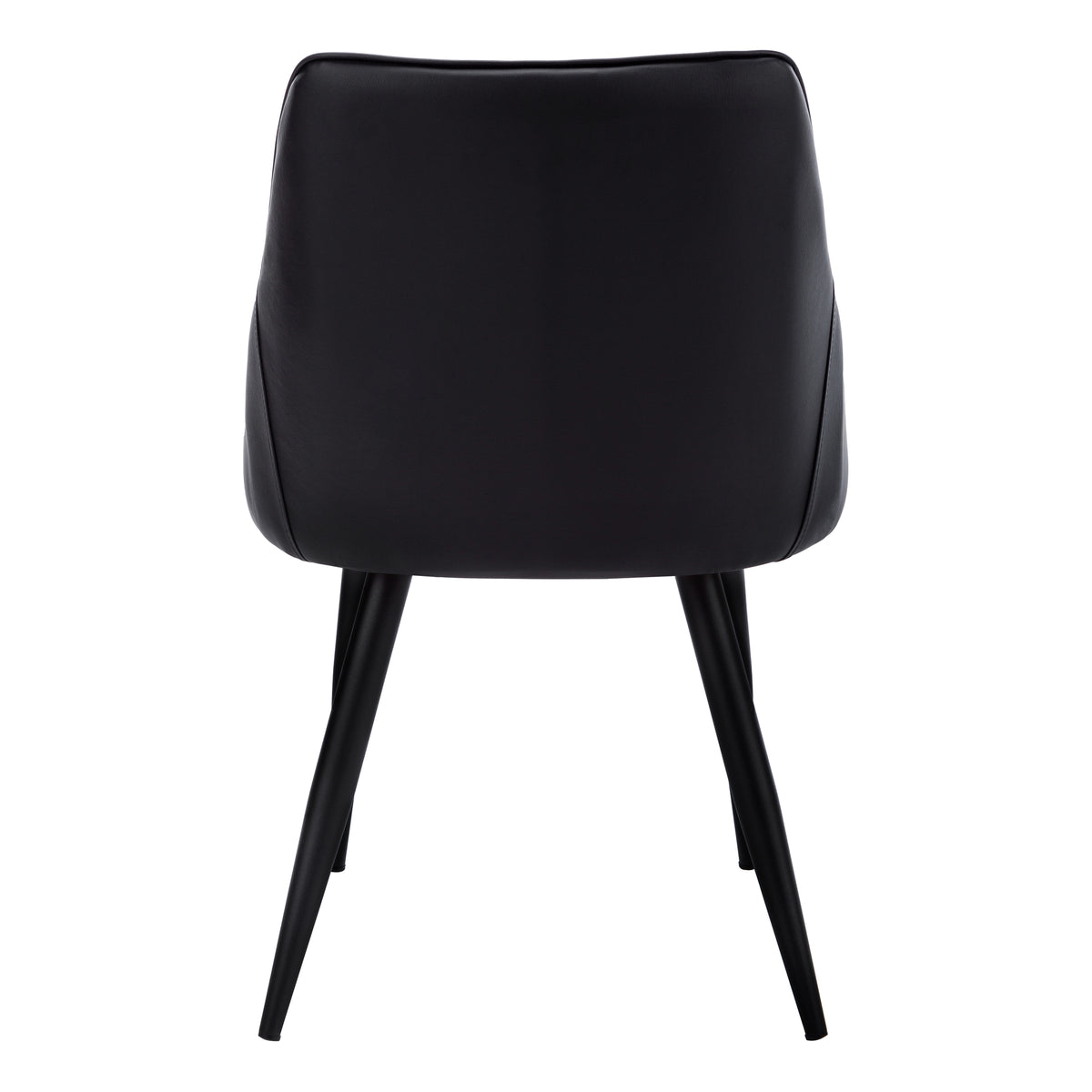 Garnet Black Leather-Look Dining Chair (Set of 2) | Ortholuxe Home - Photo 6