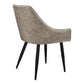 Garnet Taupe Fabric & Black Metal Dining Chair (Set of 2) | Ortholuxe Home - Photo 4