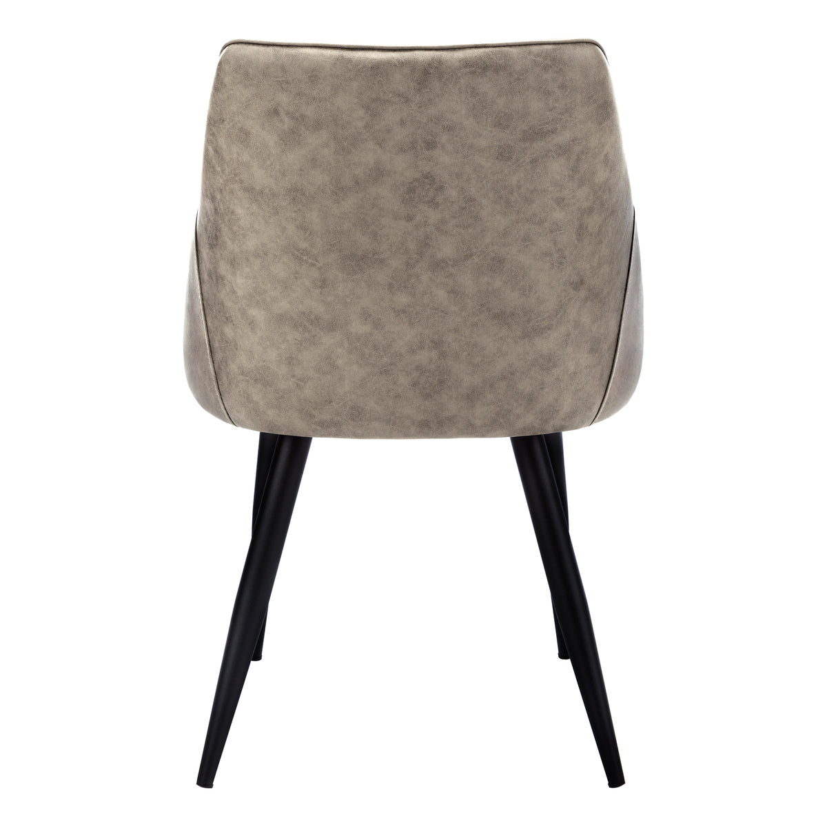 Garnet Taupe Fabric & Black Metal Dining Chair (Set of 2) | Ortholuxe Home - Photo 6