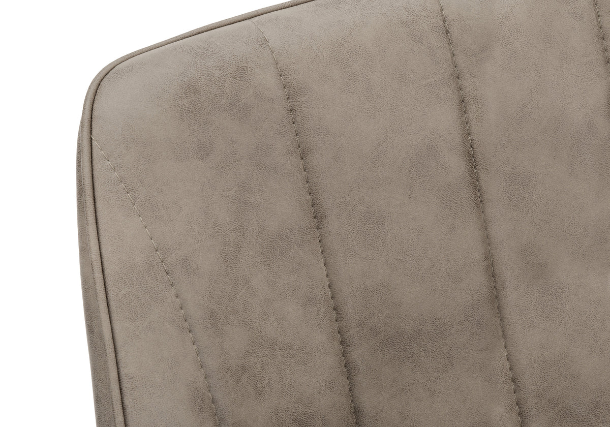 Garnet Taupe Fabric & Black Metal Dining Chair (Set of 2) | Ortholuxe Home - Photo 7