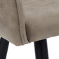 Garnet Taupe Fabric & Black Metal Dining Chair (Set of 2) | Ortholuxe Home - Photo 8