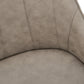 Garnet Taupe Fabric & Black Metal Dining Chair (Set of 2) | Ortholuxe Home - Photo 9