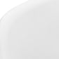 Hollis White Leather-Look & Chrome Dining Chair (Set of 2) | Ortholuxe Home - Photo 7