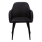 Hollis Black Leather-Look Dining Chair (Set of 2) | Ortholuxe Home - Photo 3