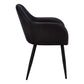 Hollis Black Leather-Look Dining Chair (Set of 2) | Ortholuxe Home - Photo 5