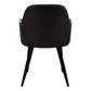 Hollis Black Leather-Look Dining Chair (Set of 2) | Ortholuxe Home - Photo 6