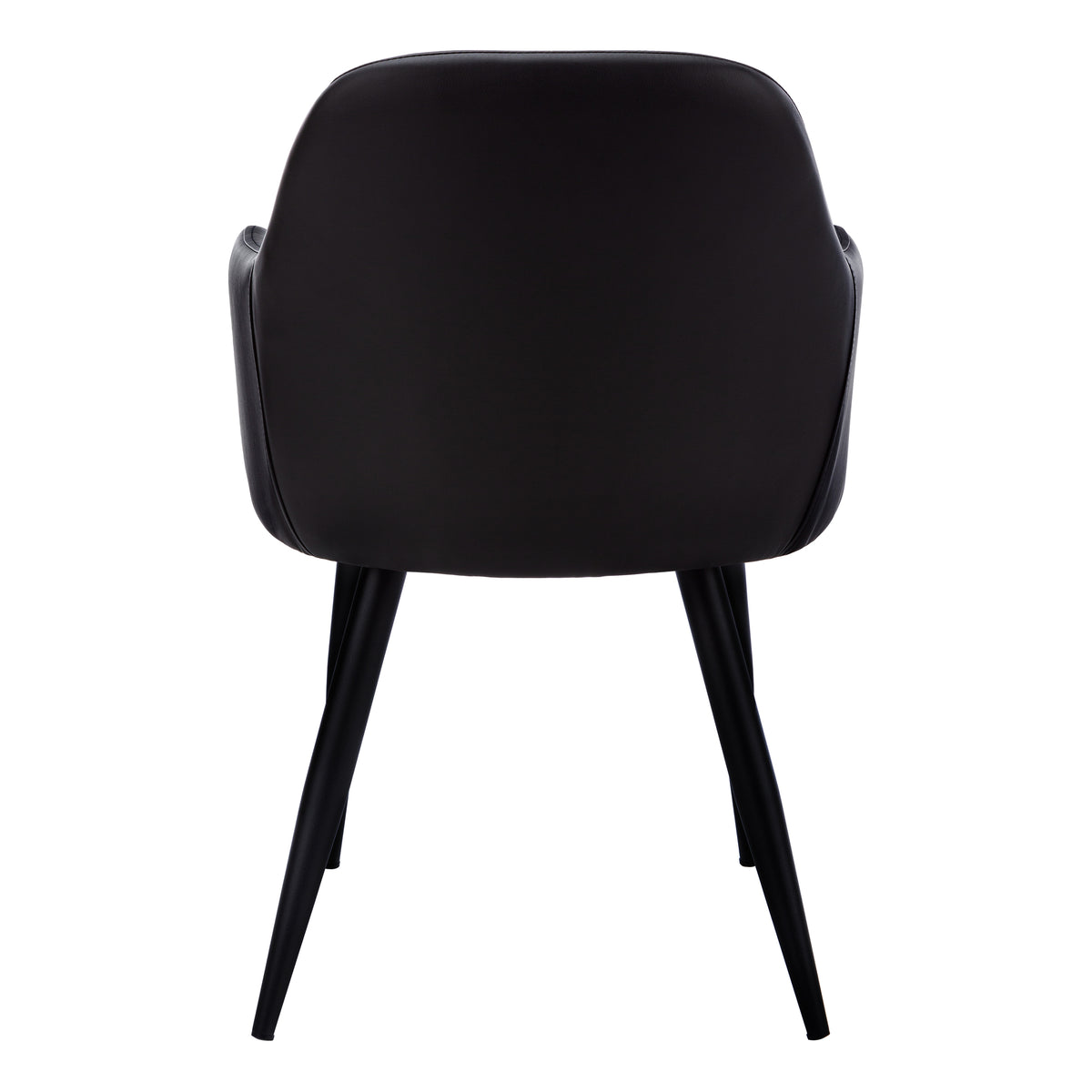 Hollis Black Leather-Look Dining Chair (Set of 2) | Ortholuxe Home - Photo 6