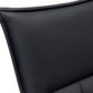 Jade Black Leather-Look & Chrome Dining Chair (Set of 2) | Ortholuxe Home - Photo 7