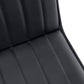 Jade Black Leather-Look & Chrome Dining Chair (Set of 2) | Ortholuxe Home - Photo 9
