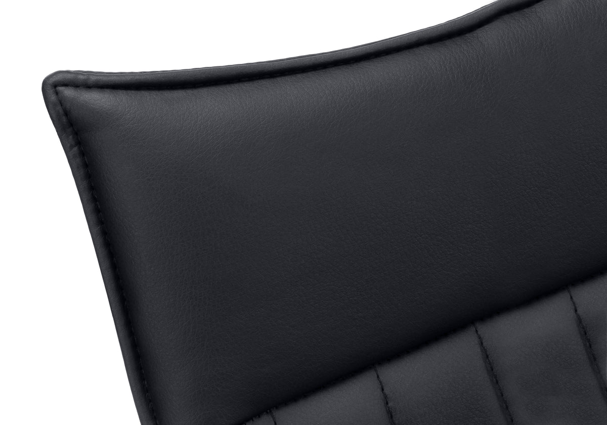 Jade Black Leather-Look Dining Chair (Set of 2) | Ortholuxe Home - Photo 7