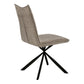 Jade Taupe Fabric & Black Metal Dining Chair (Set of 2) | Ortholuxe Home - Photo 4