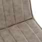 Jade Taupe Fabric & Black Metal Dining Chair (Set of 2) | Ortholuxe Home - Photo 9