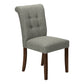 Jade Upholstered Grey Fabric Dining Chair (Set of 2) | Ortholuxe Home - Photo 2