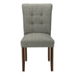 Jade Upholstered Grey Fabric Dining Chair (Set of 2) | Ortholuxe Home - Photo 3