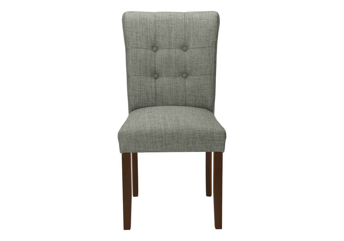 Jade Upholstered Grey Fabric Dining Chair (Set of 2) | Ortholuxe Home - Photo 3