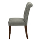 Jade Upholstered Grey Fabric Dining Chair (Set of 2) | Ortholuxe Home - Photo 4