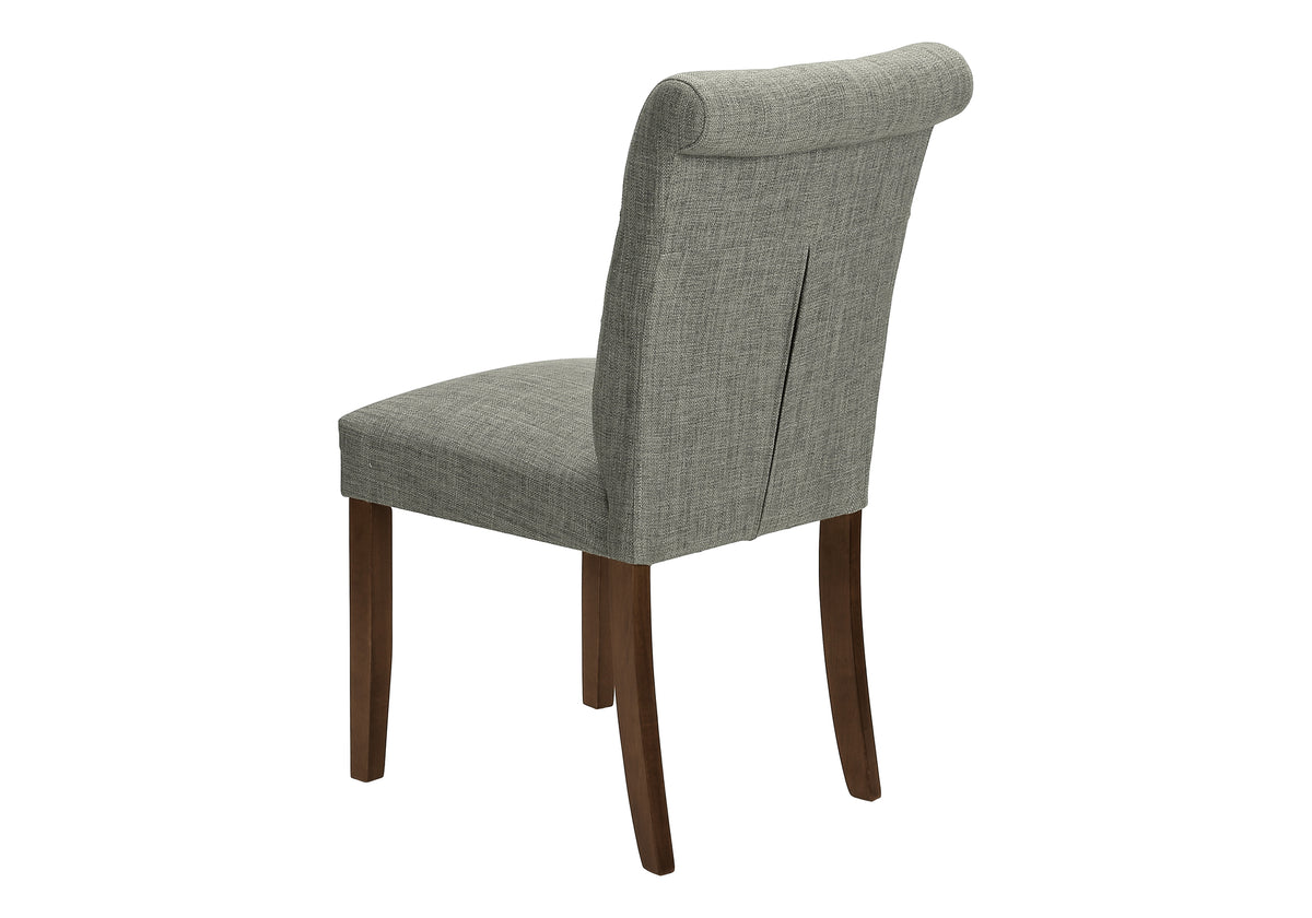 Jade Upholstered Grey Fabric Dining Chair (Set of 2) | Ortholuxe Home - Photo 5