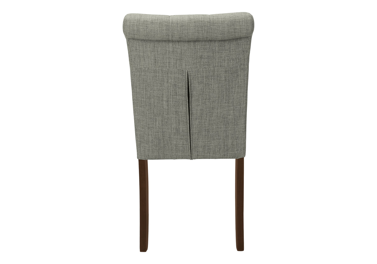 Jade Upholstered Grey Fabric Dining Chair (Set of 2) | Ortholuxe Home - Photo 6
