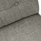Jade Upholstered Grey Fabric Dining Chair (Set of 2) | Ortholuxe Home - Photo 7