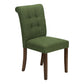 Jade Upholstered Green Fabric Dining Chair (Set of 2) | Ortholuxe Home - Photo 2