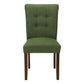 Jade Upholstered Green Fabric Dining Chair (Set of 2) | Ortholuxe Home - Photo 3