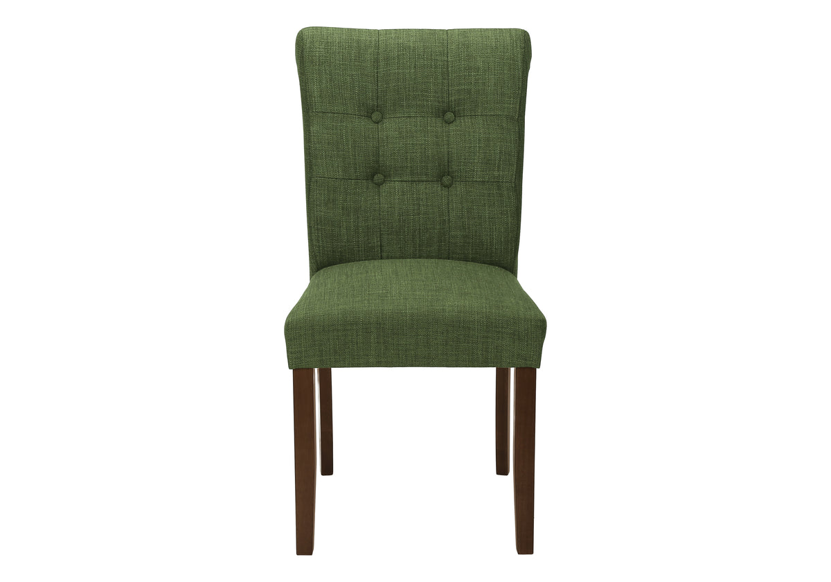 Jade Upholstered Green Fabric Dining Chair (Set of 2) | Ortholuxe Home - Photo 3