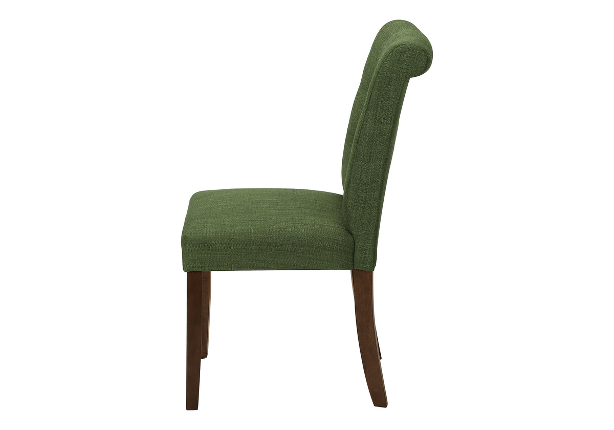 Jade Upholstered Green Fabric Dining Chair (Set of 2) | Ortholuxe Home - Photo 4