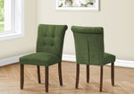 Jade Upholstered Green Fabric Dining Chair (Set of 2) | Ortholuxe Home