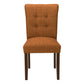 Keaton Upholstered Orange Fabric Dining Chair (Set of 2) | Ortholuxe Home - Photo 3