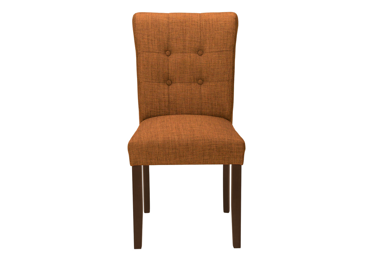 Keaton Upholstered Orange Fabric Dining Chair (Set of 2) | Ortholuxe Home - Photo 3