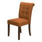 Keaton Upholstered Orange Fabric Dining Chair (Set of 2) | Ortholuxe Home - Photo 2